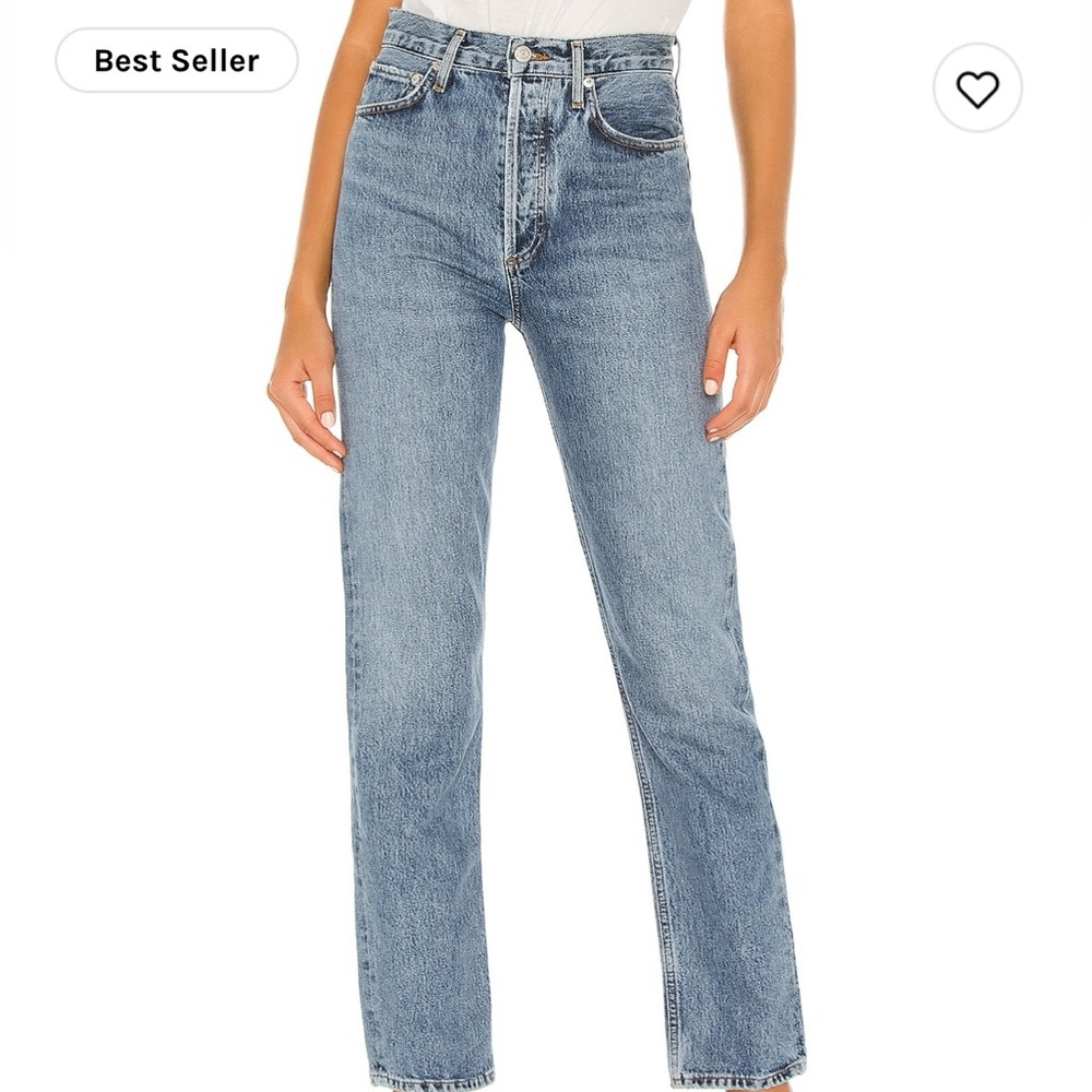 AG Pinch Waist Denim Jean - High Waist, Straighter Leg